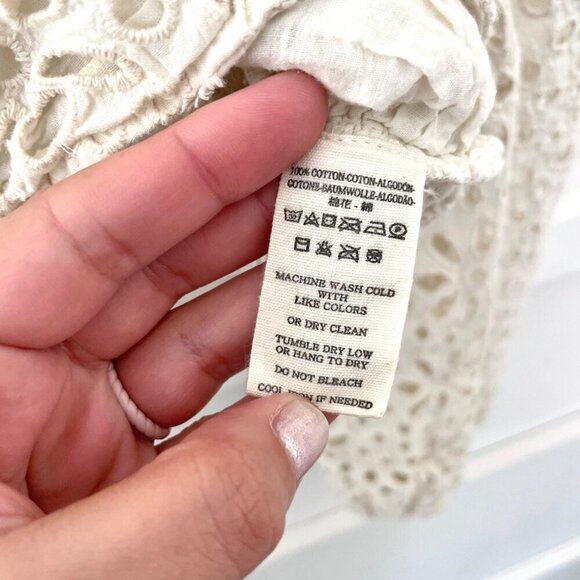 Jen's Pirate Booty Getaway Top Flower Power Natural Size S - Picture 5 of 8